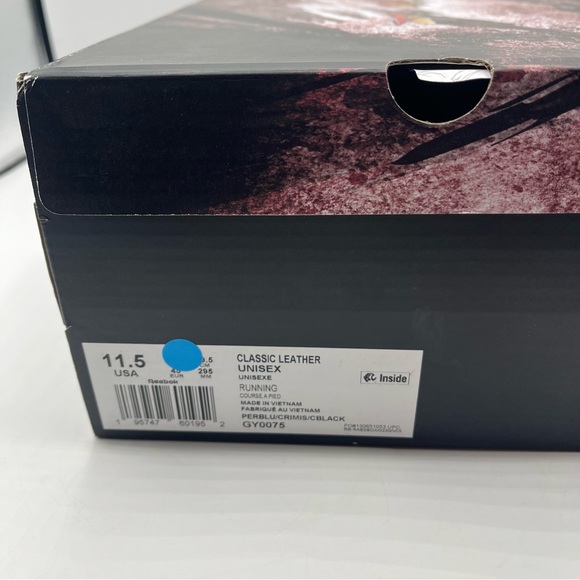 Reebok x Street Fighter Classic Leather Shoes Red Blue GY0075 Mens Size 11.5 NIB - Picture 15 of 15